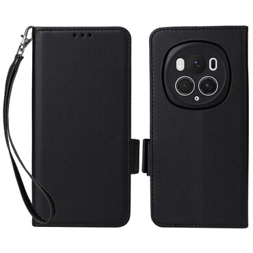 Torbica "Litchi Wallet" za Honor Magic6 Pro - crna
