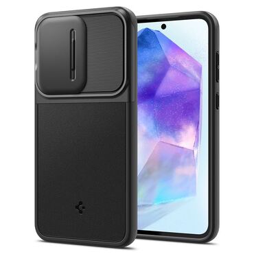 Maska Spigen "Optik Armor" za Samsung Galaxy A55- crna