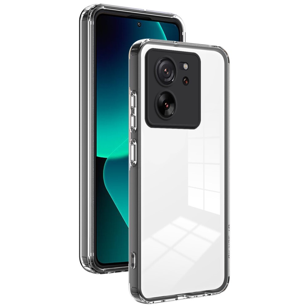 Hibridna maska "Crystal Bumper" s ugrađenom zaštitom zadnje kamere za Xiaomi 13T / 13T Pro - metallic black