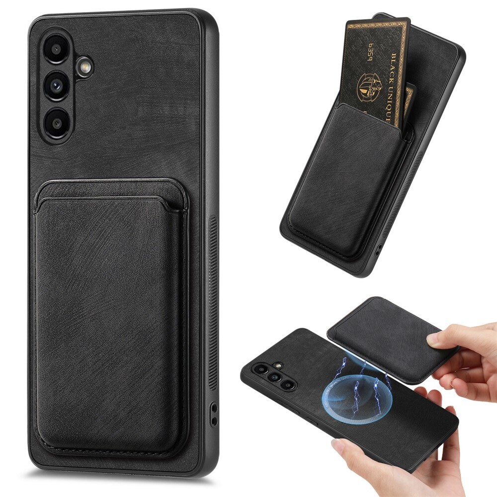 Premium MagSafe maska "Wallet Guard" s uklonjivim novčanikom za Samsung Galaxy A55 - crna