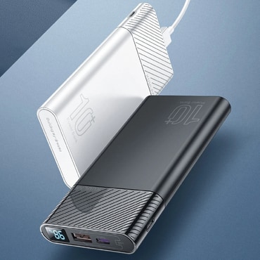 Power bank TurboCharge 18W s LED zaslonom, brzim punjenjem i izlazima USB-C i USB-A - 10000 mAh Power bank TurboCharge 18W s LED zaslonom, brzim punjenjem i izlazima USB-C i USB-A - 10000 mAh