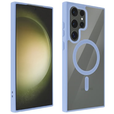 Hibridna maska "PastelMag" s magnetom Magsafe za Samsung Galaxy 22 Ultra - sky blue
