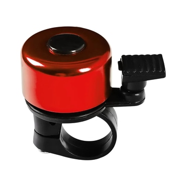 Zvono za bicikl Ding Ding - aluminijsko zvono za sigurnost u prometu  - metallic red
