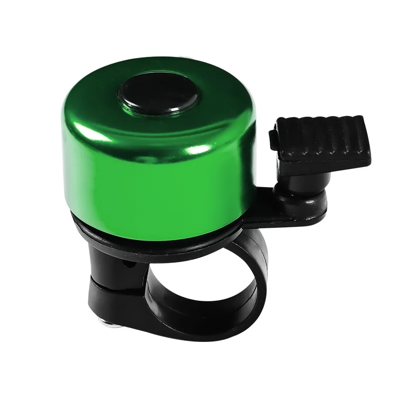 Zvono za bicikl Ding Ding - aluminijsko zvono za sigurnost u prometu - metallic green