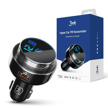 Autopunjač i FM Bluetooth transmitter "HyperCar" 30W s USB-A izlazom i utorom za microSD karticu Autopunjač i FM Bluetooth transmitter "HyperCar" 30W s USB-A izlazom i utorom za microSD karticu