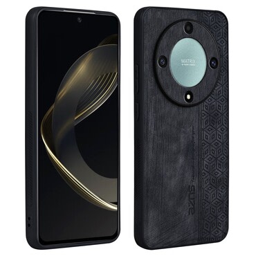 Premium maska Cube Leather za Magic5 Lite 5G sa ugrađenom zaštitom za stražnju kameru - graphite black