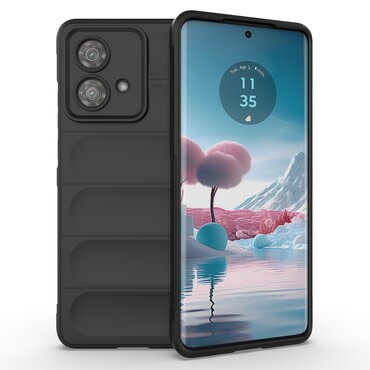Robusna maska "Waves" za Motorola Edge 40 - crna