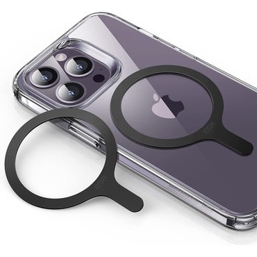 Unverzalni magnetni obruč ESR "HALOLOCK" - pretvori svoj telefon u MagSafe kompatibilni uređaj (2-pack) - crni