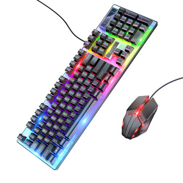Mehanička gaming tipkovnica i miš Hoco "GameBro" s RGB osvjetljenjem