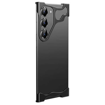 Minimalistična maska Naked Metal s alu zaštitom rubova i staklom za zadnje kamere za Samsung Galaxy S23 Plus - onyx black Minimalistična maska Naked Metal s alu zaštitom rubova i staklom za zadnje kamere za Samsung Galaxy S23 Plus - onyx black