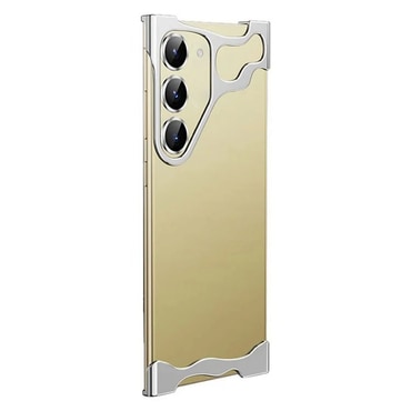 Minimalistična maska Naked Metal s alu zaštitom rubova i staklom za zadnje kamere za Samsung Galaxy S23 Plus - titanium silver Minimalistična maska Naked Metal s alu zaštitom rubova i staklom za zadnje kamere za Samsung Galaxy S23 Plus - titanium silver