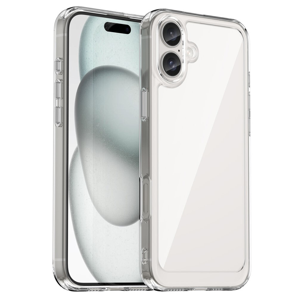 Hibridna maska "Frame Shield" za iPhone 16 - prozirna