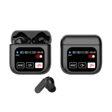 Bežične slušalice VisionBass Pro - Bluetooth 5.4 slušalice s ugrađenim zaslonom, ANC i snažnim basovima - phantom black Bežične slušalice VisionBass Pro - Bluetooth 5.4 slušalice s ugrađenim zaslonom, ANC i snažnim basovima - phantom black