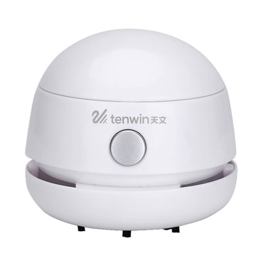 Prijenosni stolni usisavač Tenwin "8052-2" - bežični usisavač za svaki ured s ugrađenom baterijom - bijeli