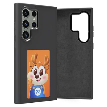 Personalizirana maska sa zaslonom "InkStyle" NFC zaSamsung Galaxy S24 Ultra - viralna maska s prikazom omiljenih fotografija i slika - black