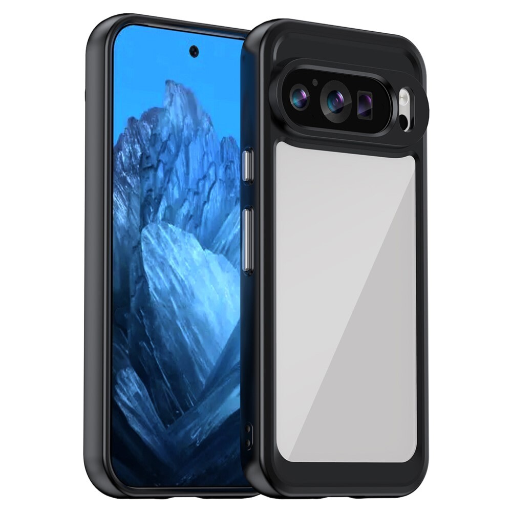Hibridna maska "Frame Shield" za Google Pixel 9 / Pixel 9 Pro - crna