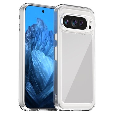 Hibridna maska "Frame Shield" za Google Pixel 9 / Pixel 9 Pro - prozirna