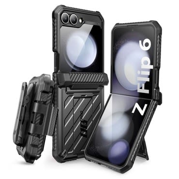Maska Supcase "Unicorn Beetle Pro" za Samsung Galaxy Z Flip6 z dodatno zaponko za pas - black