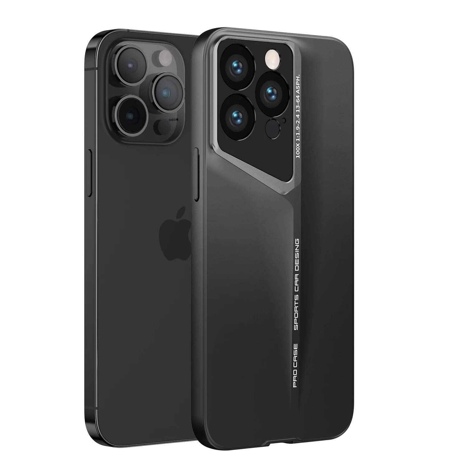 Premium tanka maska Blade s dodatnom zaštitom zadnjih kamera za iPhone 16 Pro - midnight black