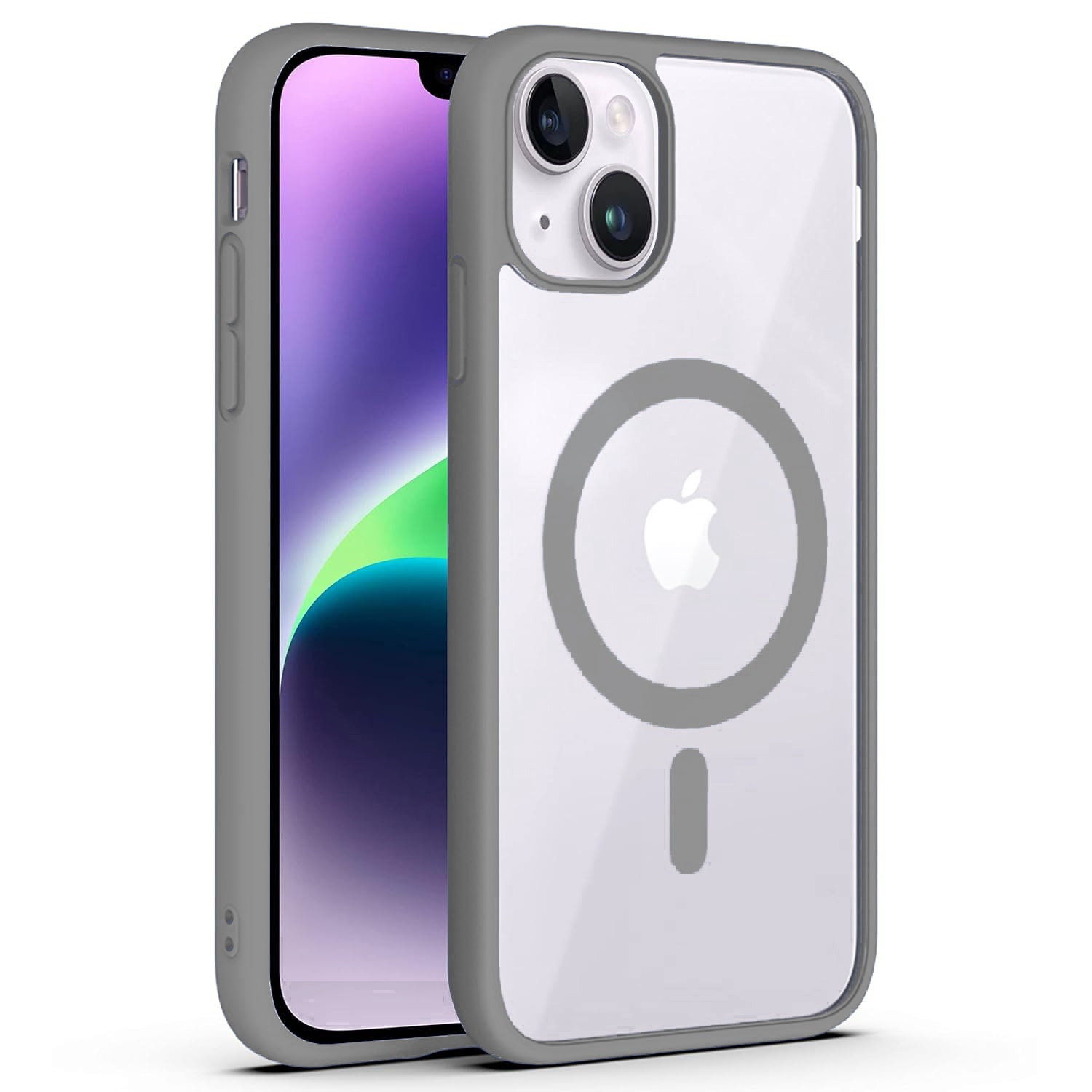 Hibridna maska "PastelMag" s magnetom Magsafe za iPhone 16 Plus - titanium gray