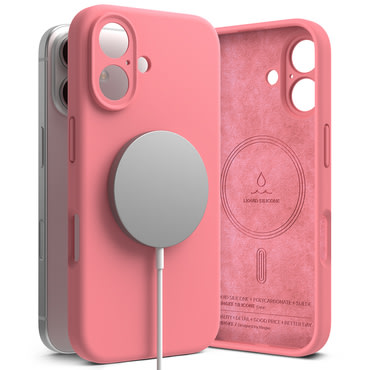 Maska Ringke "Silicone Magnetic" za iPhone 16 Plus - pink