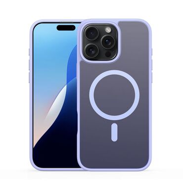 Hibridna maska "Yind" s magnetom Magsafe za iPhone 16 Pro Max - light purple