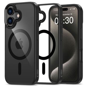 Hibridna maska Tech-Protect "Magmat MagSafe" za iPhone 16 Plus - crna