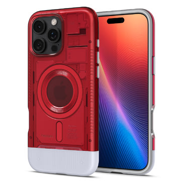 Maska Spigen "Classic C1 MagFit" za iPhone 16 Pro - ruby
