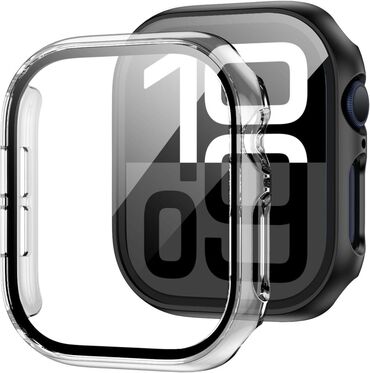 Tvrda TPU maska Tech-Protect "Defense360" sa zaštitnim staklom za Apple Watch (46mm) - prozirna