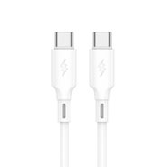 Kabel za punjenje i prijenos podataka Jellico "B24" - USB-C u USB-C kabel s PD 60W - 1m - bijeli