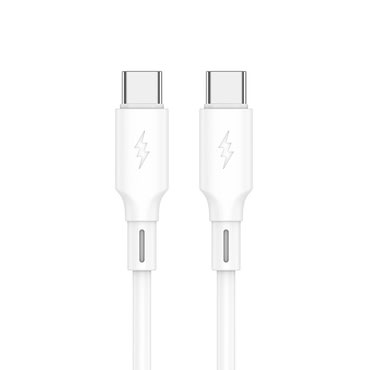 Kabel za punjenje i prijenos podataka Jellico "B24" - USB-C u USB-C kabel s PD 60W - 1m - bijeli Kabel za punjenje i prijenos podataka Jellico "B24" - USB-C u USB-C kabel s PD 60W - 1m - bijeli