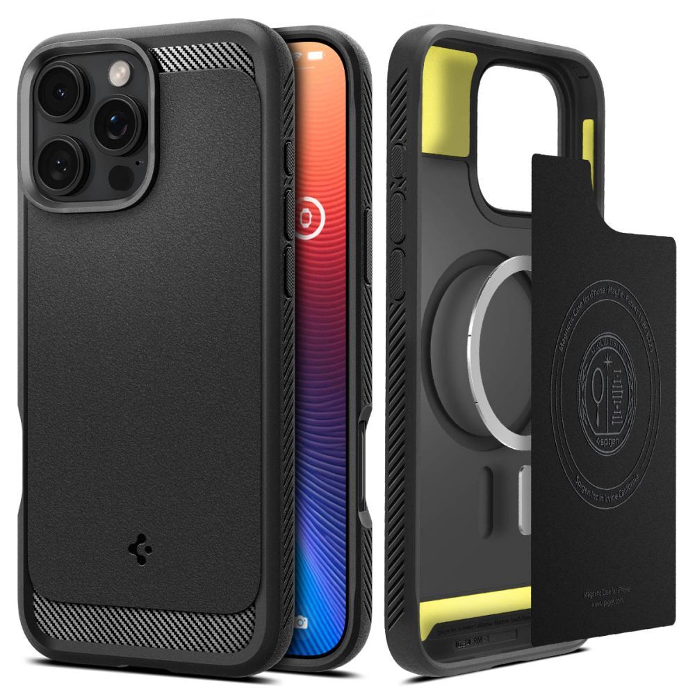 Maska Spigen "Rugged Armor MagFit" za iPhone 16 Pro - matte black