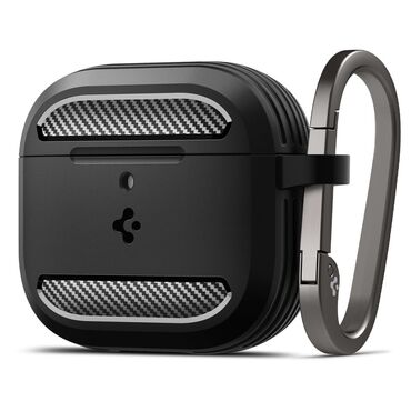 Maska Spigen "Rugged Armor" za Apple AirPods 4 - black
