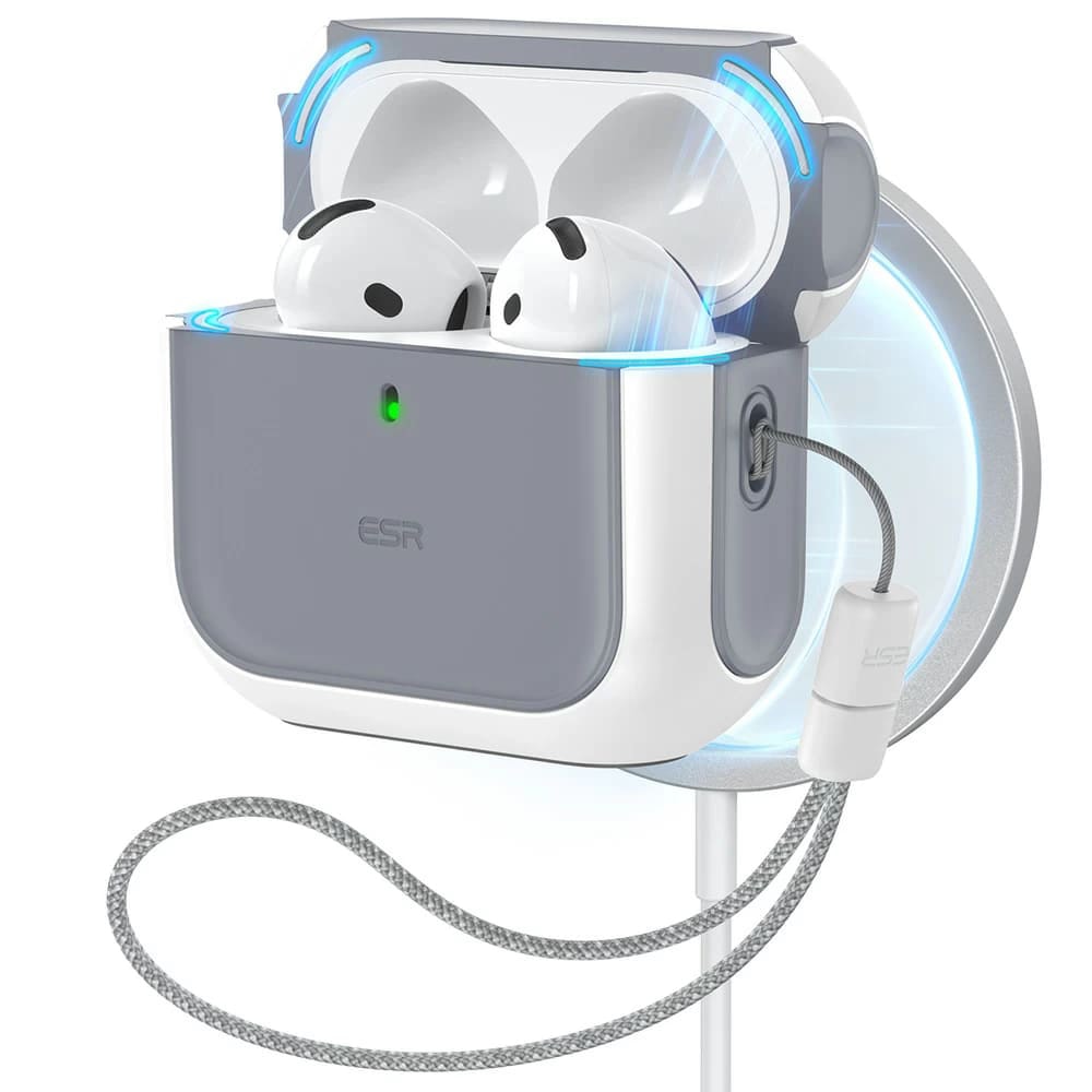 Zaštitna torbica ESR "Orbit Hybrid HaloLock" za Apple AirPods 4 slušalice - bijela