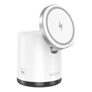 Bežična QI postaja za punjenje 4u1 Jellico "W22" za punjenje više uređaja (15W) - bijela