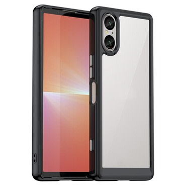 Hibridna maska "Frame Shield" za Sony Xperia 5 V - crna