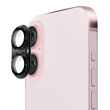 Premium zaštita za zadnju kameru od aluminija za iPhone 16 / 16 Plus - crna Premium zaštita za zadnju kameru od aluminija za iPhone 16 / 16 Plus - crna