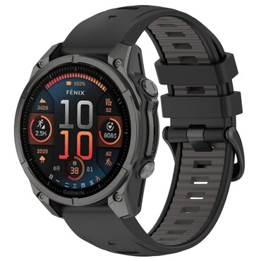 Silikonski remen za sat  Garmin Fenix8 43MM / Fenix 6S / 6S Pro / 5S / 5S Plus / Epix Pro 42mm - crni
