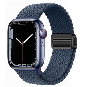 Pleteni remen za sat Apple Watch (42 / 44 / 45 / 46 / 49 mm) "Nylon Braid" - deep blue