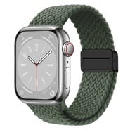 Pleteni remen za sat Apple Watch (42 / 44 / 45 / 46 / 49 mm) "Nylon Braid" - olive green