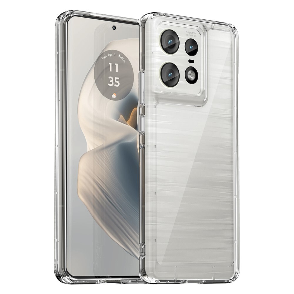 Hibridna maska "Frame Shield" za Motorola Edge 50 Pro - prozirna