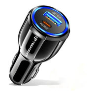 Brzi autopunjač Techsuit "TE-022" 60W s QC3.0 i dva izlaza za punjenje