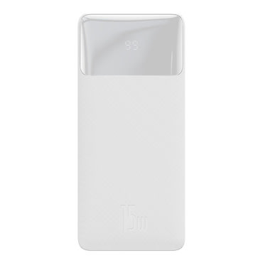 Power bank Baseus "Bipow 15W" s dva USB QC 3.0, jednim USB-C izlazom - 20000 mAh - bijeli Power bank Baseus "Bipow 15W" s dva USB QC 3.0, jednim USB-C izlazom - 20000 mAh - bijeli