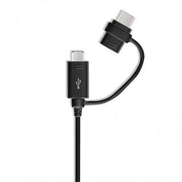 Originalni USB u Micro USB i USB-C kabel Samsung EP-DG950DBEGWW - 1.5m - crni (bulk) Originalni USB u Micro USB i USB-C kabel Samsung EP-DG950DBEGWW - 1.5m - crni (bulk)
