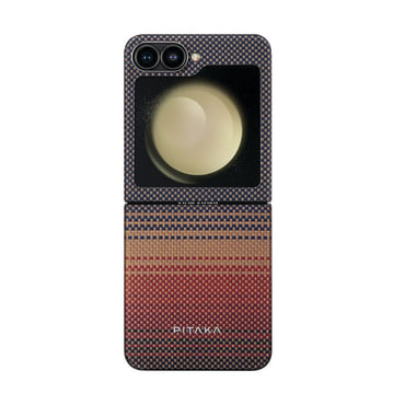 Premium maska Pitaka "Tactile Woven MagEZ 5" za Samsung Galaxy Z Flip6 - sunset