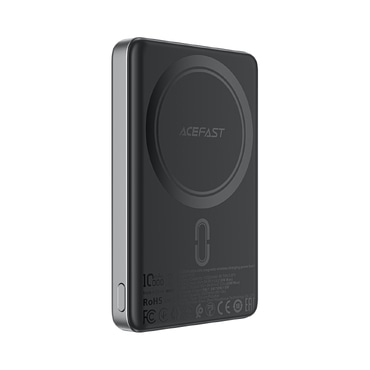 Power bank Acefast "M12" s USB-C izlazom i bežičnim MagSafe punjenjem - 10000 mAh - crni Power bank Acefast "M12" s USB-C izlazom i bežičnim MagSafe punjenjem - 10000 mAh - crni