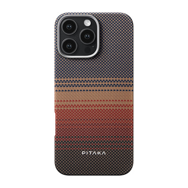 Premium maska  Pitaka "Tactile Woven MagEZ 5" za iPhone 16 Pro - sunset