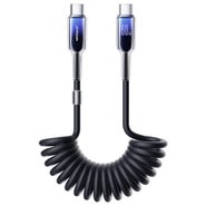 USB u USB-C pdatkovni i kabel za punjenje JoyRoom "A43 Spring" za brzo punjenje 60W - 1.5m - black