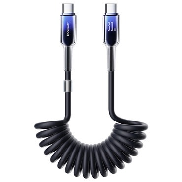 USB u USB-C pdatkovni i kabel za punjenje JoyRoom "A43 Spring" za brzo punjenje 60W - 1.5m - black USB u USB-C pdatkovni i kabel za punjenje JoyRoom "A43 Spring" za brzo punjenje 60W - 1.5m - black