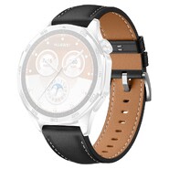 Kožni remen za sat Huawei Watch GT5 / GT5 Pro / GT4 (46 mm) "LeatherFit" - crni